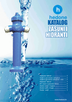 KATALOG ZASUNI I HIDRANTI