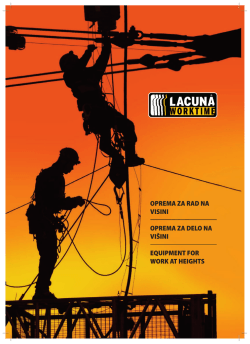 Katalog Specijalna oprema za rad na visinama - magus
