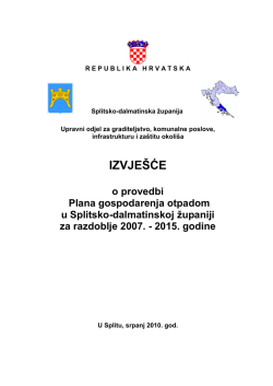 IZVJE&Scaron;ĆE - Agencija za za&scaron;titu okoli&scaron;a