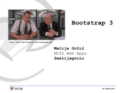 Bootstrap 3 - Sistemac.srce.hr