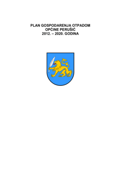PLAN GOSPODARENJA OTPADOM OPĆINE