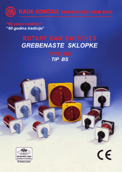 grebenaste sklopke rotary cam switches