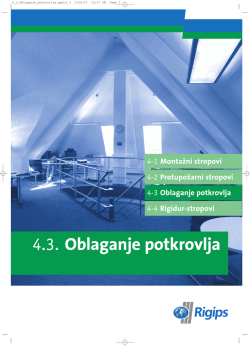 4.3. Oblaganje potkrovlja