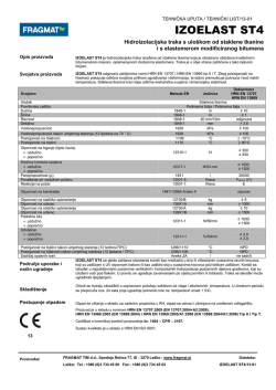 IZOELAST ST4 - FRAGMAT H doo