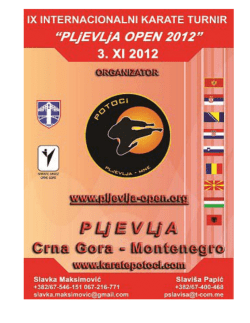 pljevlja open 2012
