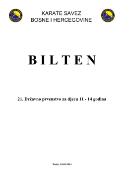 Bilten sa takmicenja