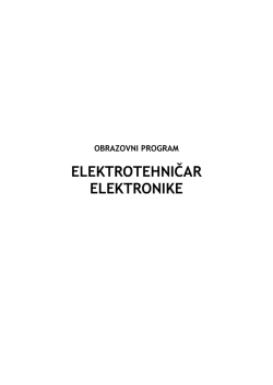ELEKTROTEHNIČAR ELEKTRONIKE - BQ