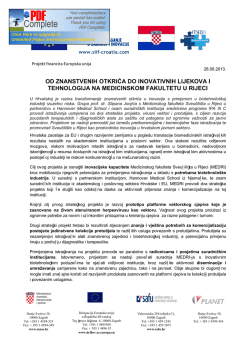 Osobna karta projekta Becoming entrepreneurial MEDRI