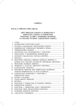 SADRŽAJ Prof. dr. sc. MIHAJLO DIKA, dipl. iur. OPĆI