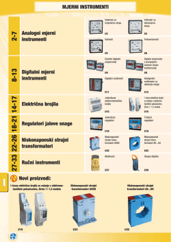 MJERNI INSTRUMENTI Regulatori jalove snage