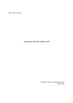 Analiza poslovanja HNK HAJDUK