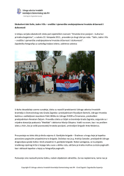 Edukativni izlet Solin, Jadro i Klis