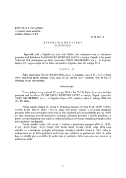 Preuzimanje - Trgovački sud u Zagrebu