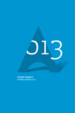 Godi&scaron;nji izvje&scaron;taj 2013 - Slagalica