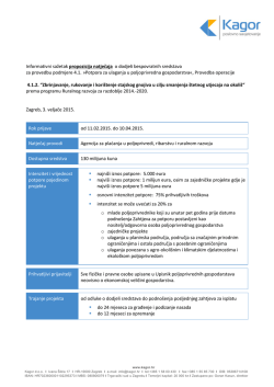 Kagor sažetak mjera 4.1.2.