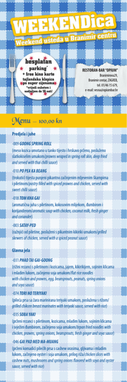 besplatan Menu _ 100,00 kn
