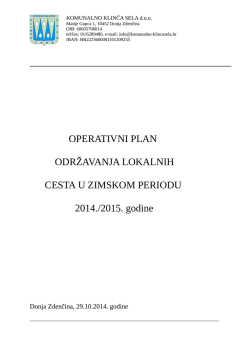 KOMUNALNO KLINČA SELA d