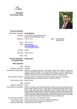 Europass Curriculum Vitae