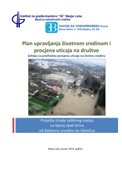 Plan upravljanja životnom sredinom i procjena uticaja