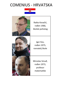 COMENIUS - HRVATSKA