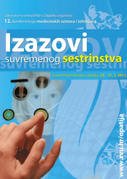 Program (.PDF) - Zdravstveno veleučili&scaron;te Zagreb
