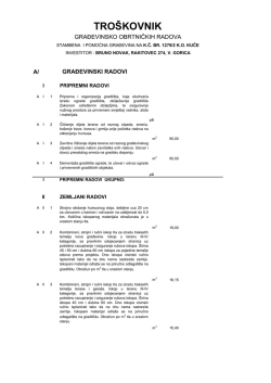 Troškovnik NOVAK-bianco