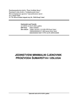 Jedinstveni minimalni cjenovnik proizvoda &scaron;umarstva i usluga.pdf