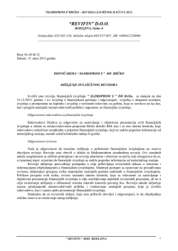 Sloboprom`s - revizija