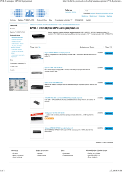 dvb-t mpeg2 mpeg4 receiveri prijemnici