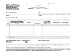 Obrazac PKT Prijava komunalne pristojbe/takse