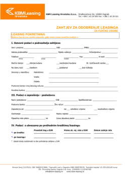 Leasing pokretnina zahtjev za odobrenje leasinga (PDF Download)