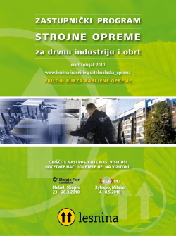 STROJNE OPREME - Lesnina Inženiring