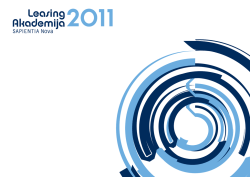 Bro&scaron;ura LEASING AKADEMIJA 2011