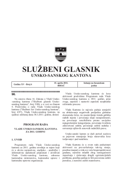Sluzbeni glasnici 6 - Vlada Unsko