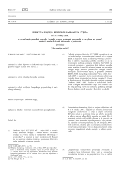 Direktiva 2010/30/EU Europskog parlamenta i Vijeća