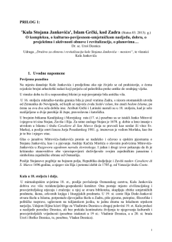 PRILOG 1 Kula Jankovića status 03/2013