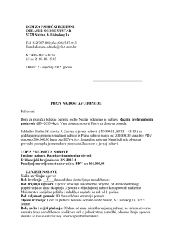 Dokumentacija - razni prehrambeni proizvodi - 2015