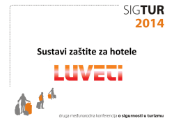 Sustavi za&scaron;tite za hotele