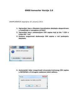 GNSS konverter Verzija 2.0