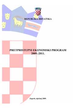 Pretpristupni ekonomski program 2009-2011
