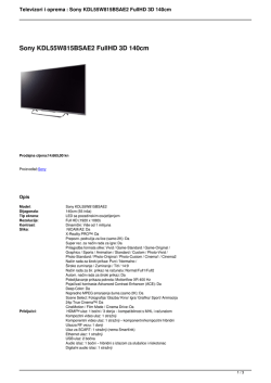 Sony KDL55W815BSAE2 FullHD 3D 140cm
