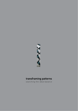 transframing patterns - Τμήμα Αρχιτεκτόνων Μηχανικών