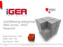 Load Balancing velikog broja OGC servisa – DGU Geoportal