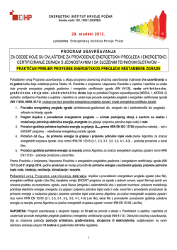 PROGRAM U ZA OSOBE KOJE SU OVLA&Scaron;TENE ZA