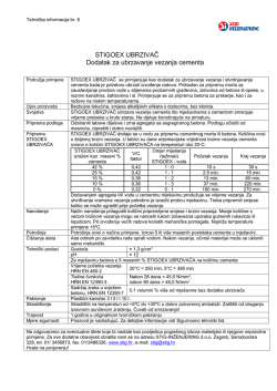 Tehnička informacija br - STIG inženjering d.o.o.