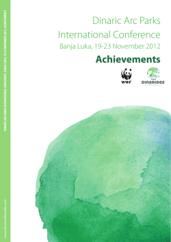 Dinaric Arc Parks International Conference