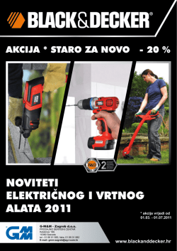 NOVITETI ELEKTRIčNOG I VRTNOG ALATA 2011