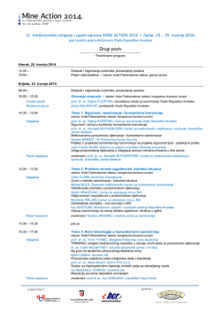 11. međunarodni simpozij i sajam opreme MINE ACTION 2014