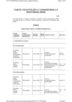 popis (Narodne novine 87/2009)