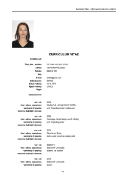 Dr Tijana Vasiljević Stokić, docent - Slobomir P Univerzitet